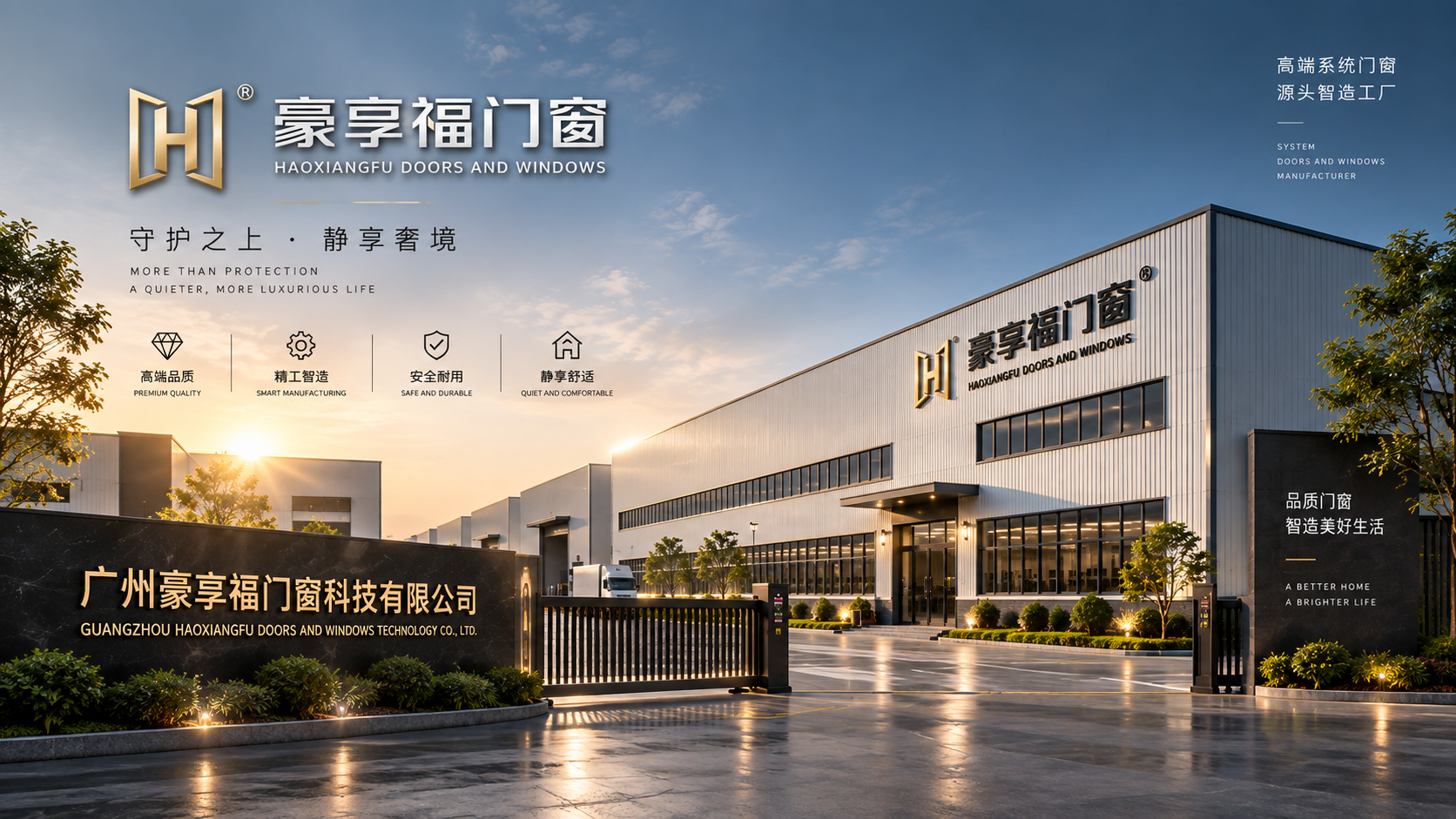 豪享福门窗工厂外景